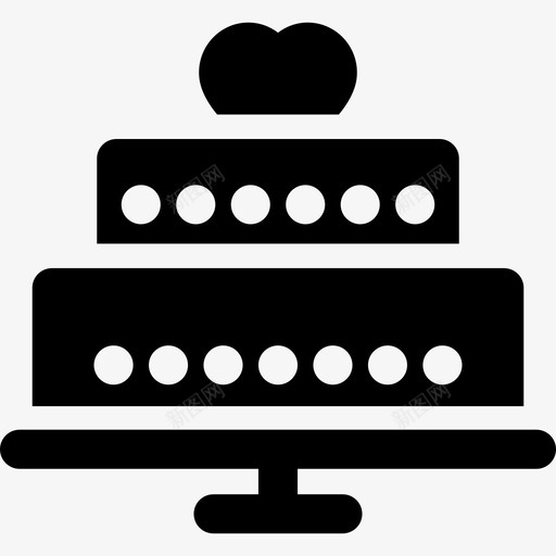 蛋糕食物情人节充满元素图标svg_新图网 https://ixintu.com 情人节充满元素 蛋糕 食物