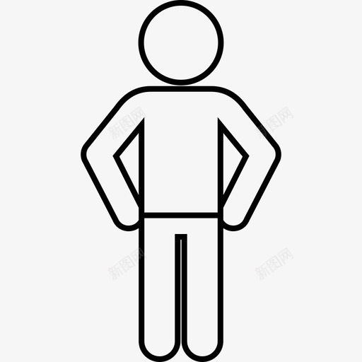 站着的人皮带手图标svg_新图网 https://ixintu.com 上 人的细线 手 皮带 站着的人 等着