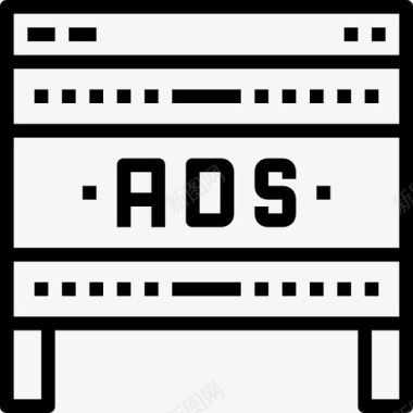 广告数字营销线性图标图标