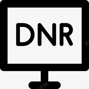 Dnr安全图标集合粗体圆形图标