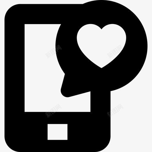 智能手机科技爱情和浪漫图标svg_新图网 https://ixintu.com 智能手机 爱情和浪漫 科技
