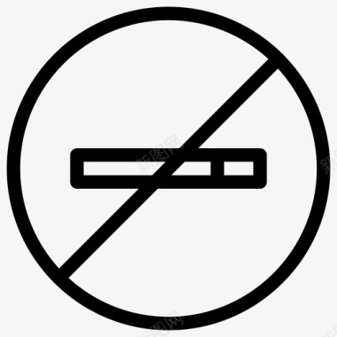 吸烟标志禁止吸烟办公室图标图标
