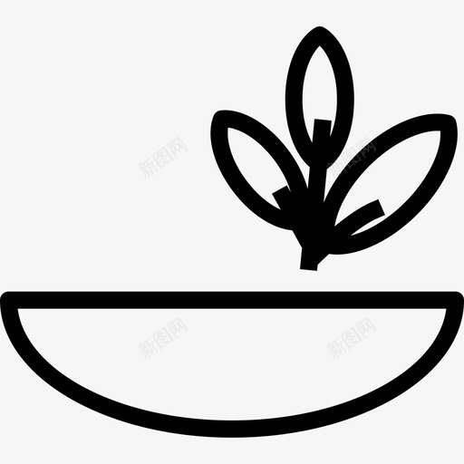 蔬菜厨房元素线性图标svg_新图网 https://ixintu.com 厨房元素 线性 蔬菜