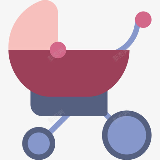 婴儿车婴儿系列平板图标svg_新图网 https://ixintu.com 婴儿系列 婴儿车 平板