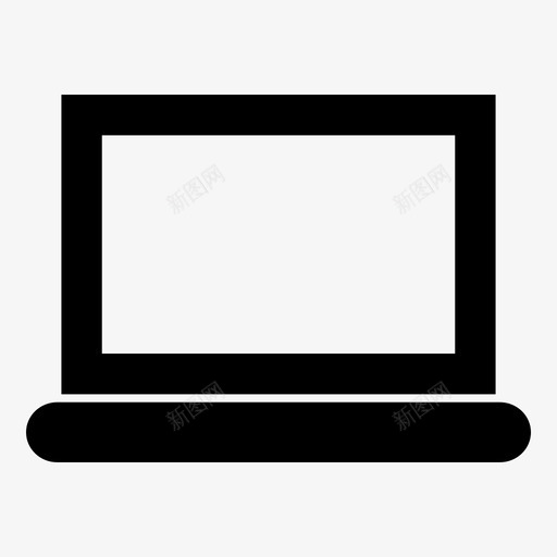 笔记本电脑显示器液晶显示器图标svg_新图网 https://ixintu.com 技术 显示器 液晶显示器 用户界面 笔记本电脑