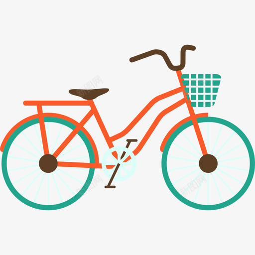 自行车交通工具夏季系列图标svg_新图网 https://ixintu.com 交通工具 夏季系列 自行车