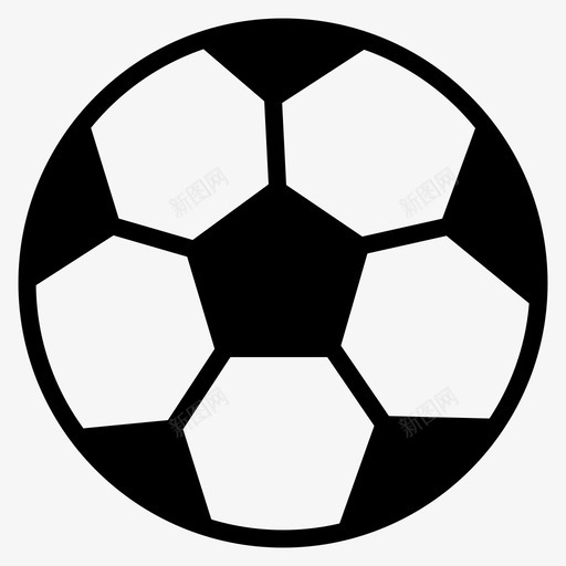 球踢足球足球图标svg_新图网 https://ixintu.com 球 足球 踢足球 运动
