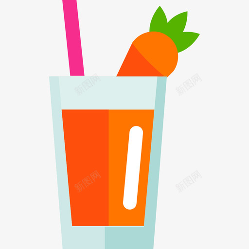胡萝卜食物水果和蔬菜汁图标svg_新图网 https://ixintu.com 水果和蔬菜汁 胡萝卜 食物