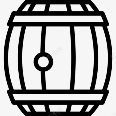 木桶海盗收藏直系图标图标