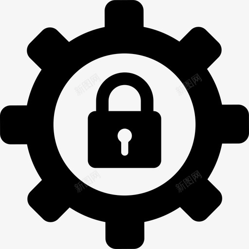 设置安全图标集实心svg_新图网 https://ixintu.com 安全图标集 实心 设置