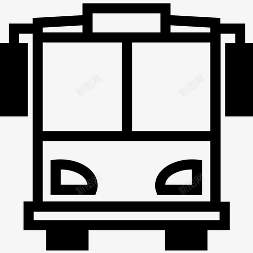 巴士巴士到站校车图标svg_新图网 https://ixintu.com 巴士 巴士到站 巴士图标 校车