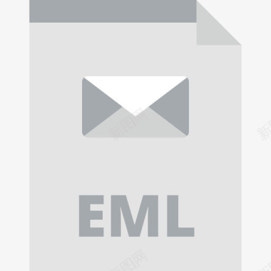 Eml文件类型平面图标图标