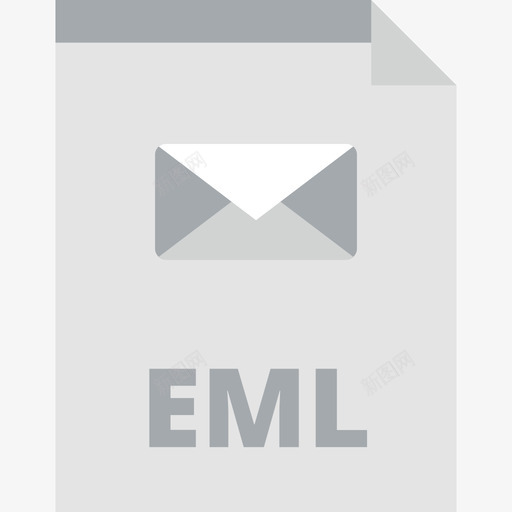 Eml文件类型平面图标svg_新图网 https://ixintu.com Eml 平面 文件类型