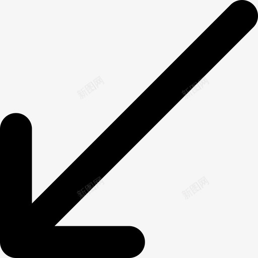 对角线箭头01箭头线性图标svg_新图网 https://ixintu.com 01箭头 对角线箭头 线性