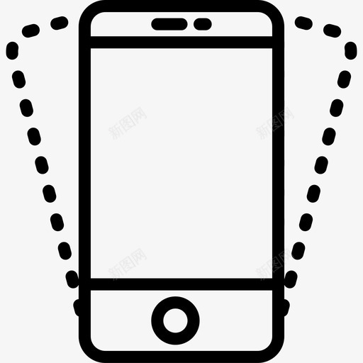 智能手机基本套件2线性图标svg_新图网 https://ixintu.com 基本套件2 智能手机 线性
