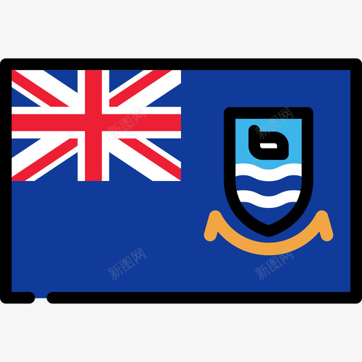 福克兰群岛旗帜系列矩形图标svg_新图网 https://ixintu.com 旗帜系列 矩形 福克兰群岛