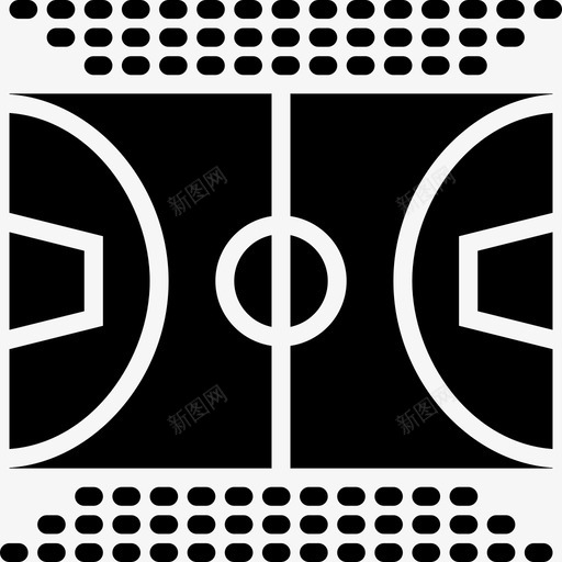篮球场运动场场地图标svg_新图网 https://ixintu.com 场地 篮球场 运动场