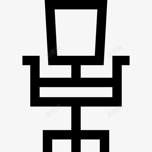 办公椅商务收藏4直线型图标svg_新图网 https://ixintu.com 办公椅 商务收藏4 直线型