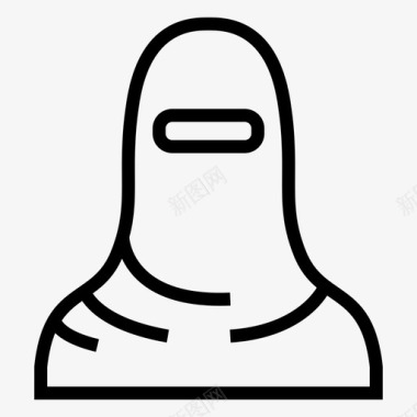 女性女孩穆斯林图标图标