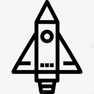 火箭初创企业和新业务集直线型图标图标