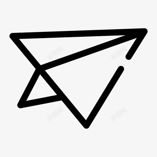 发送邮件纸质飞机图标svg_新图网 https://ixintu.com 发送 电子商务1gap介质 纸质飞机 邮件