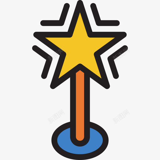 星星工具2线条颜色图标svg_新图网 https://ixintu.com 星星 线条颜色 设计工具2