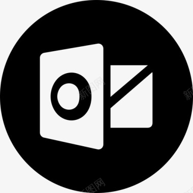 Outlook徽标电子邮件和收件箱图标图标