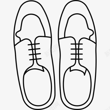 运动鞋杂项系列浅圆形图标图标
