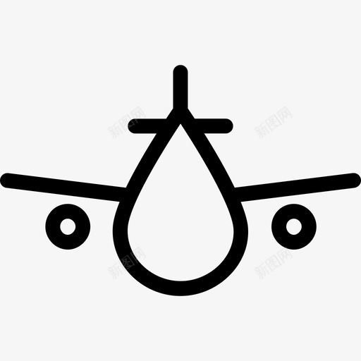 飞机运输收集2直线图标svg_新图网 https://ixintu.com 直线 运输收集2 飞机
