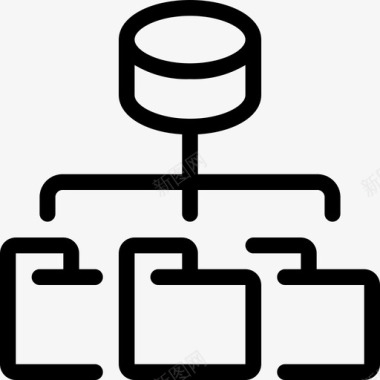 网络数据库文件夹服务器图标图标