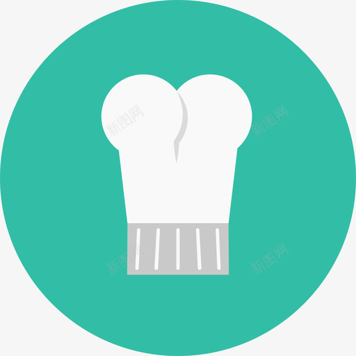 厨师家用电器圆形公寓图标svg_新图网 https://ixintu.com 厨师 圆形公寓 家用电器