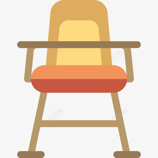 高椅婴儿2平的图标svg_新图网 https://ixintu.com 婴儿2 平的 高椅