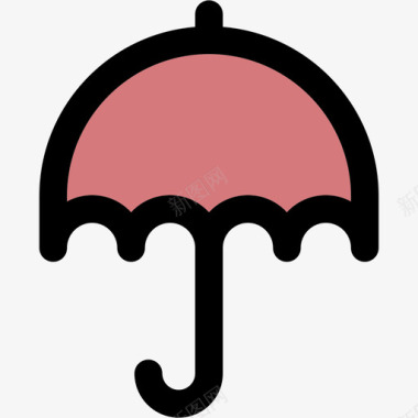 伞弹簧2线型颜色图标图标