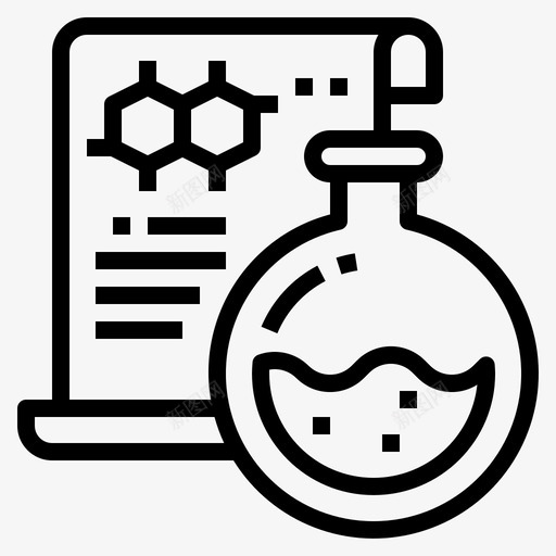 科学图表烧瓶图标svg_新图网 https://ixintu.com 图表 烧瓶 科学 配方