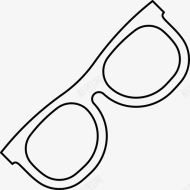 眼镜杂项收藏浅圆形图标图标