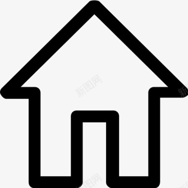 住宅住宿建筑物图标图标