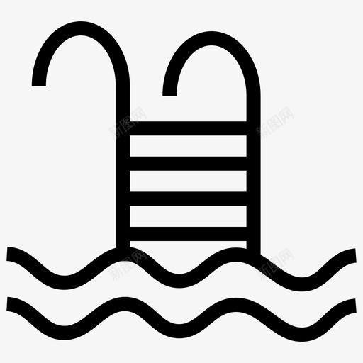 游泳比赛游泳池图标svg_新图网 https://ixintu.com 夏季 旅行套装 比赛 水 游泳 游泳池
