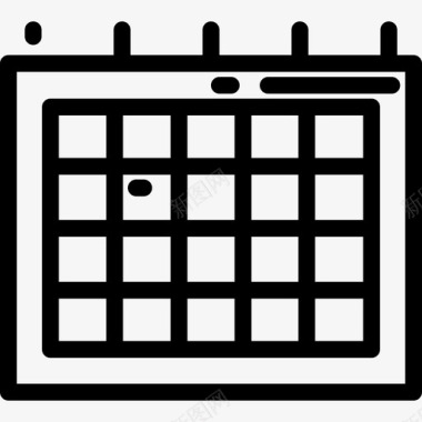 日期时间和日期包概述线性图标图标