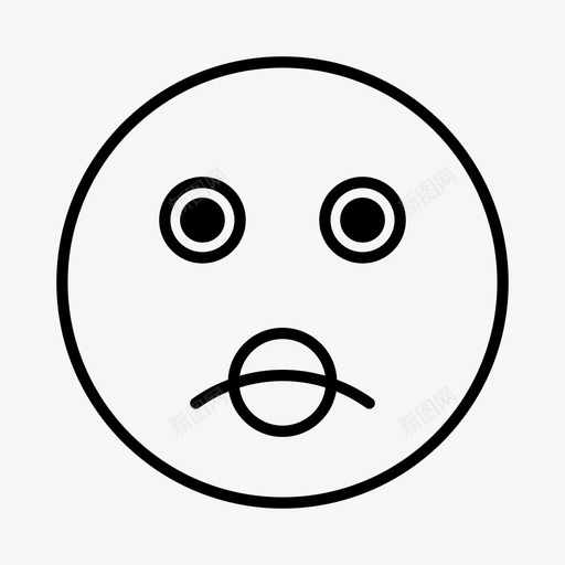 不开心情绪化表情图标svg_新图网 https://ixintu.com 不开心 情绪 情绪化 脸 表情