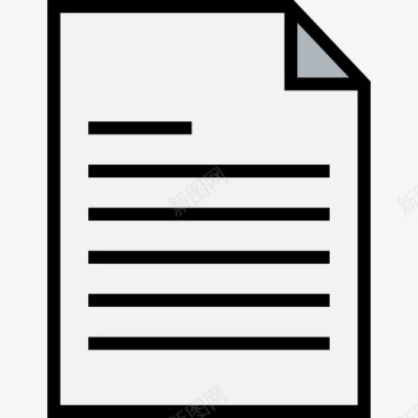 文档文本编辑器5线性颜色图标图标