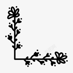 枣叶和花免抠png花和叶角花叶图标高清图片