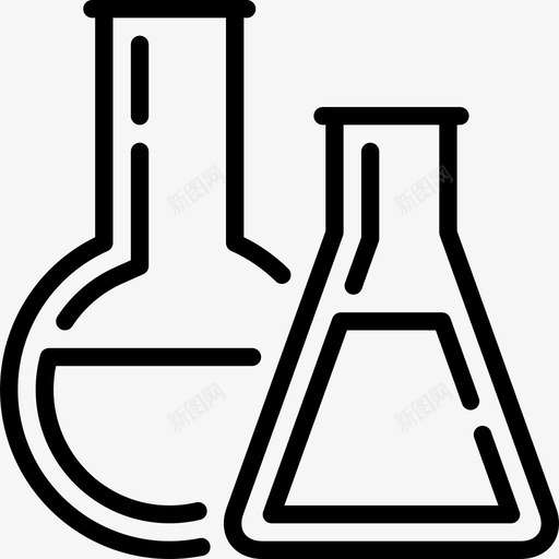 化学高中背景线性图标svg_新图网 https://ixintu.com 化学 线性 高中背景