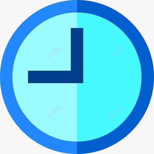 时钟时间和日期设置扁平图标svg_新图网 https://ixintu.com 扁平 时钟 时间和日期设置