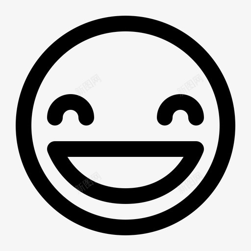 emoji高兴emoticonhappy图标svg_新图网 https://ixintu.com emoji高兴 emoticon happy mail 聊天和邮件图标