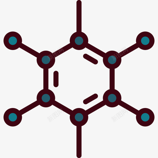 分子科学研究4线性颜色图标svg_新图网 https://ixintu.com 分子 科学研究4 线性颜色