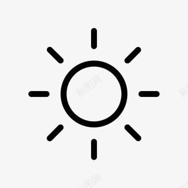 天气晴朗阳光用户界面图标图标