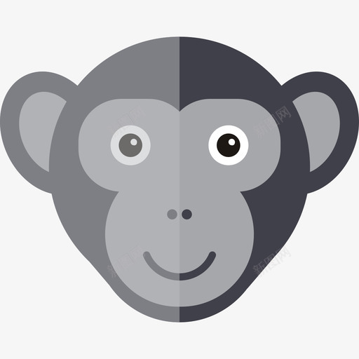 猴子元素可爱的动物图标svg_新图网 https://ixintu.com 可爱的动物 猴子元素