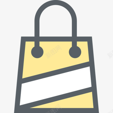 购物袋商务购物元素集合图标图标