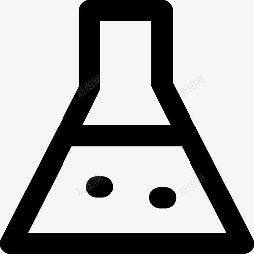 烧瓶科学元素2粗体圆形图标svg_新图网 https://ixintu.com 烧瓶 科学元素2 粗体圆形