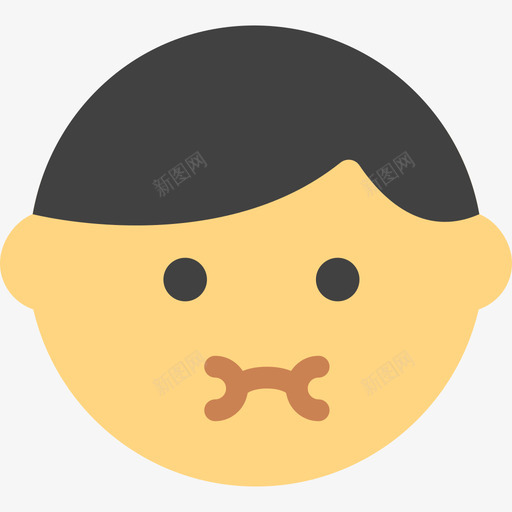 病态表情设置平淡图标svg_新图网 https://ixintu.com 平淡 病态 表情设置